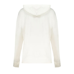 Weißer Baumwollpullover