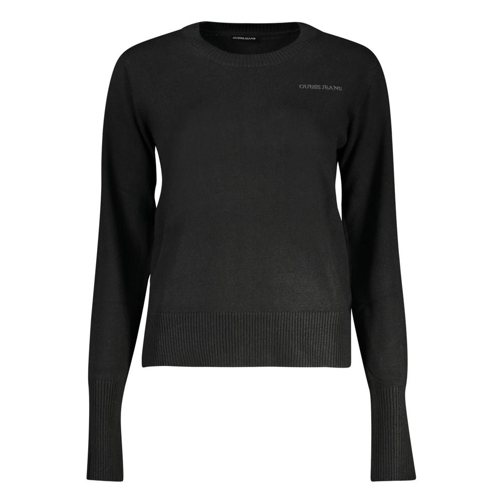Schwarzer Polyesterpullover