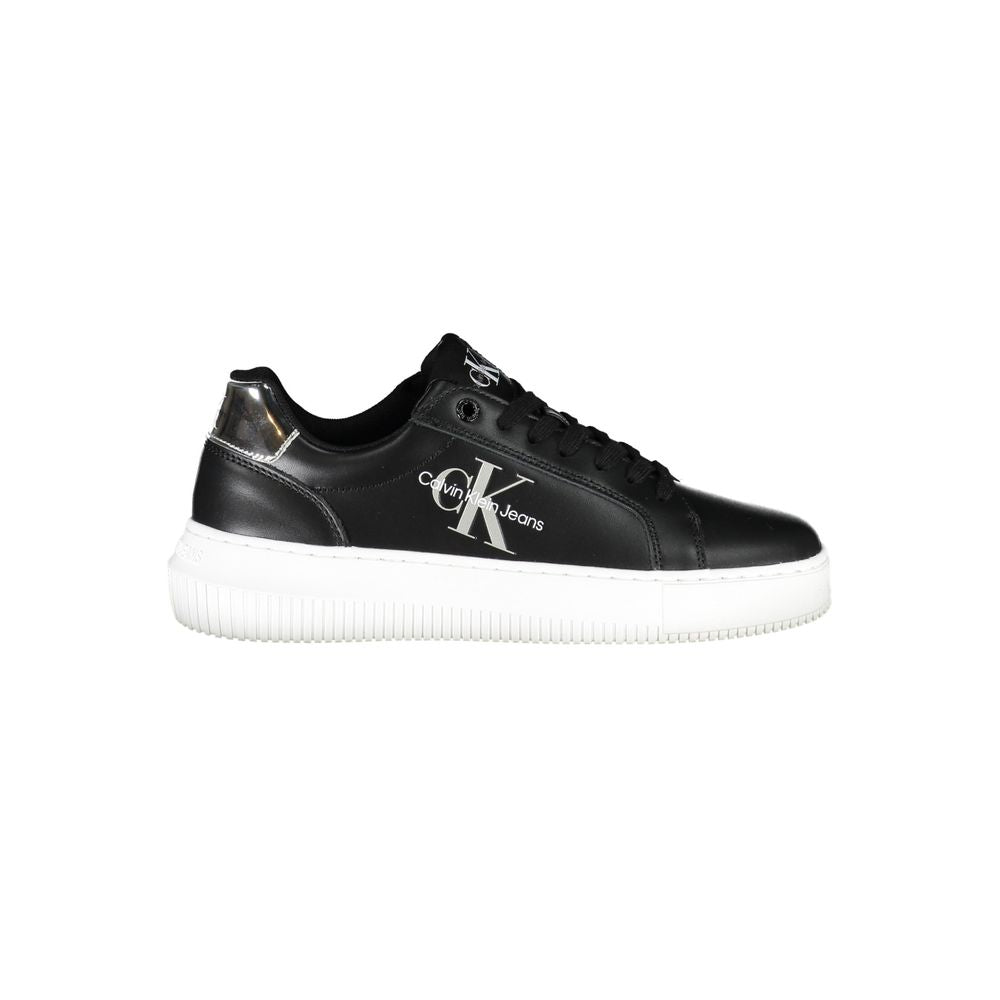 Schwarzer Polyester-Sneaker für Damen