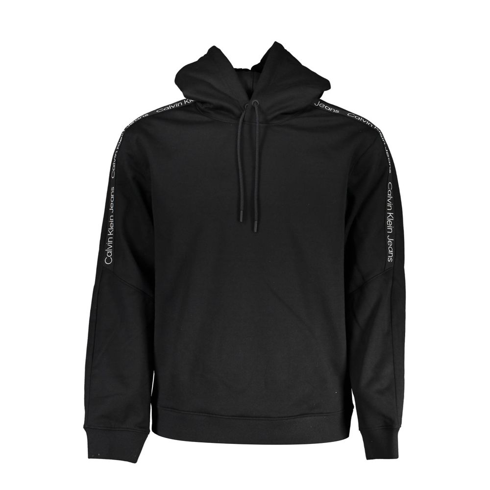 Elegantes Fleece-Kapuzensweatshirt in Schwarz