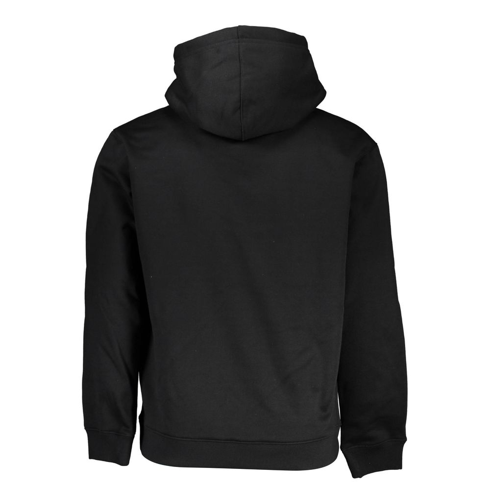 Elegantes Fleece-Kapuzensweatshirt in Schwarz