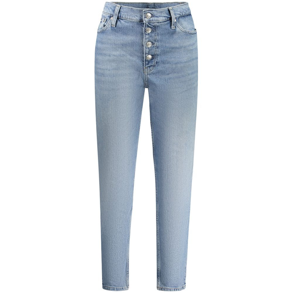 Hellblaue Damenjeans aus Baumwolle
