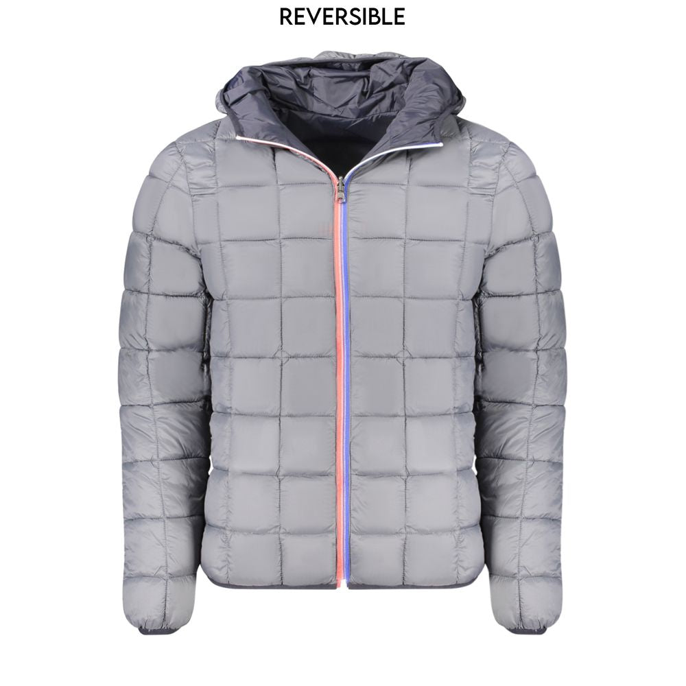 Schwarze Polyamid-Herrenjacke