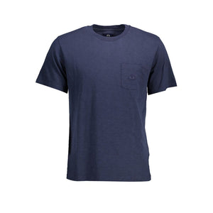 Blaues Herren-T-Shirt aus Baumwolle