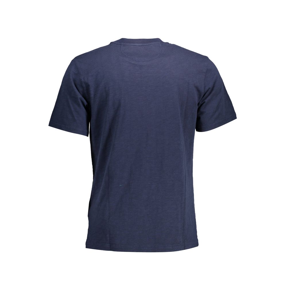 Blaues Herren-T-Shirt aus Baumwolle