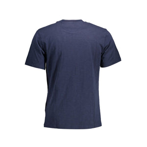 Blaues Herren-T-Shirt aus Baumwolle