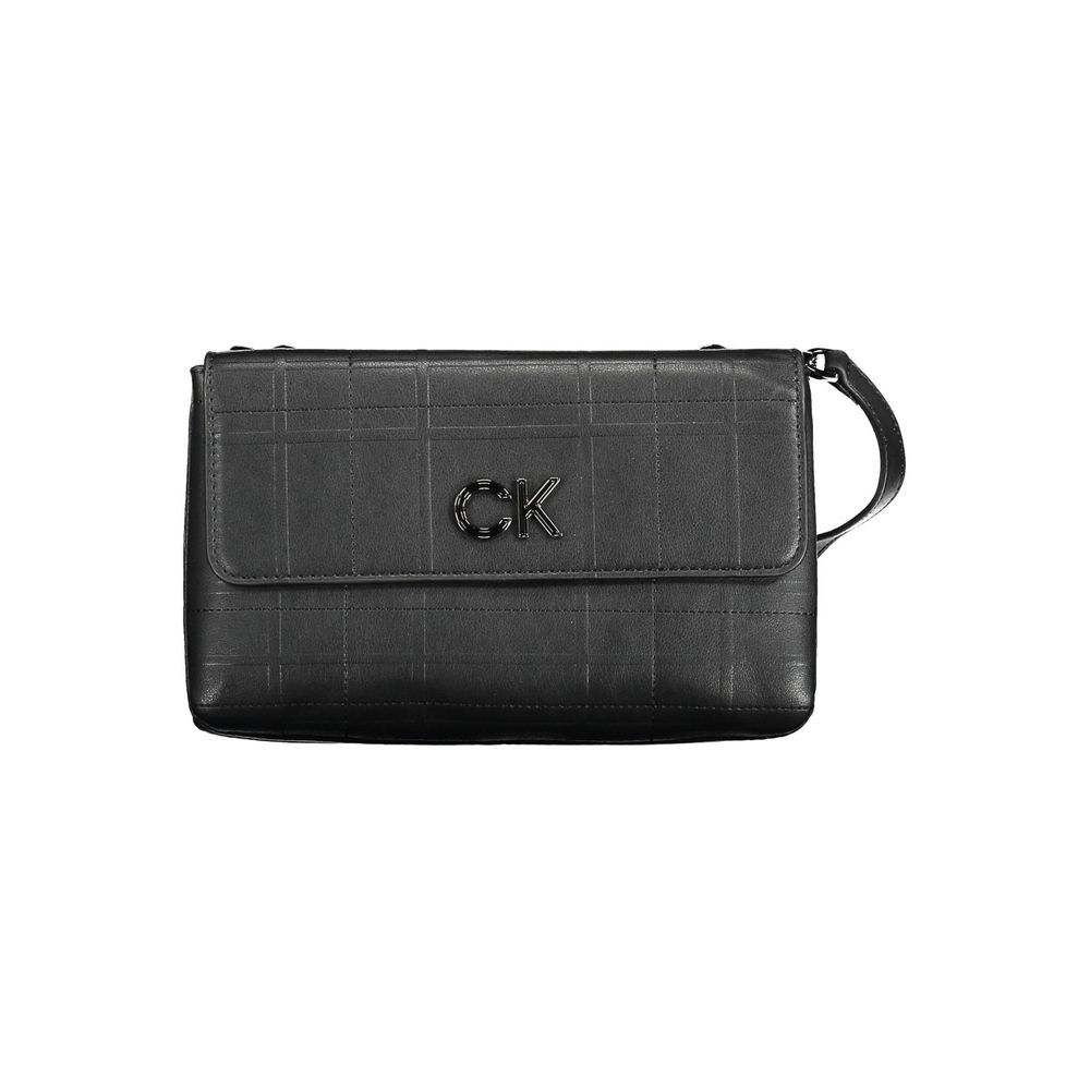 Schwarze Polyester Damen Handtasche