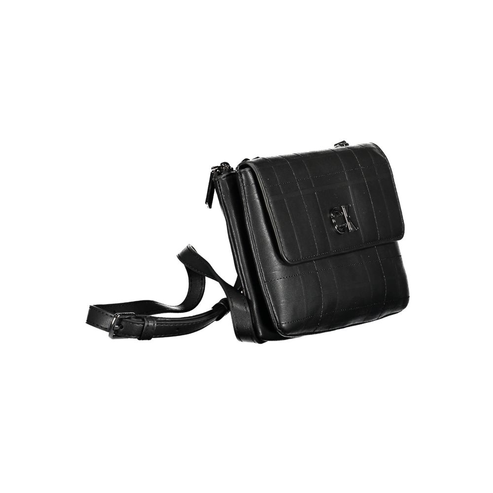Schwarze Polyester Damen Handtasche