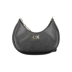 Schwarze Polyester Damen Handtasche