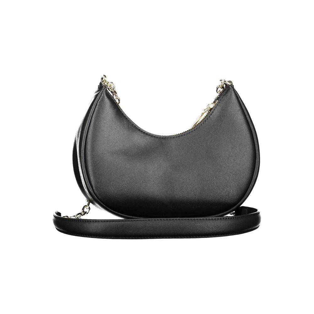 Schwarze Polyester Damen Handtasche