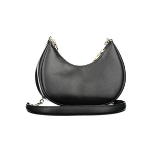 Schwarze Polyester Damen Handtasche