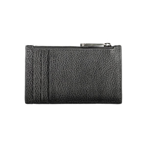 Schwarzes Leder Herren Portemonnaie