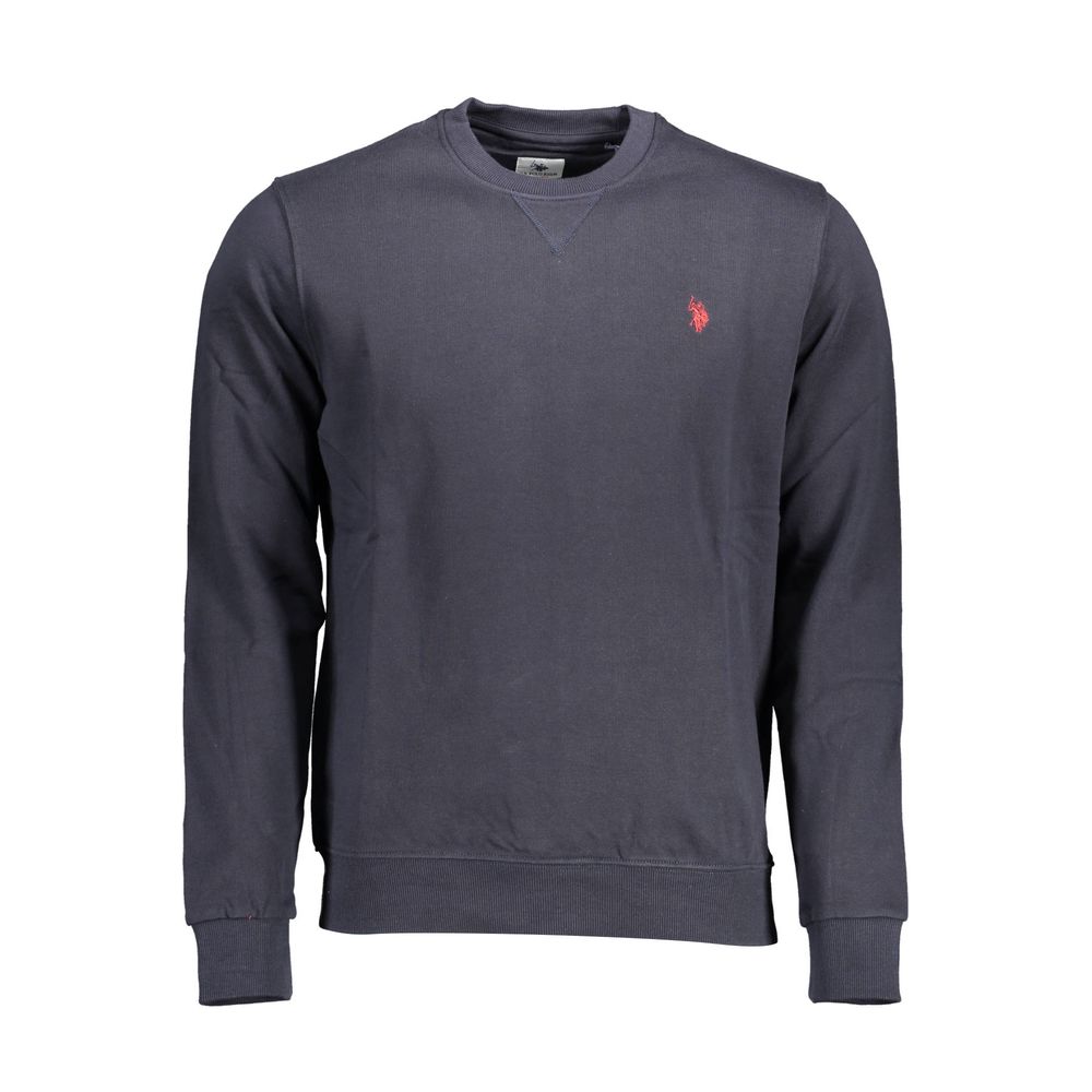 Blauer Baumwollpullover für Herren