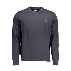 Blauer Baumwollpullover für Herren