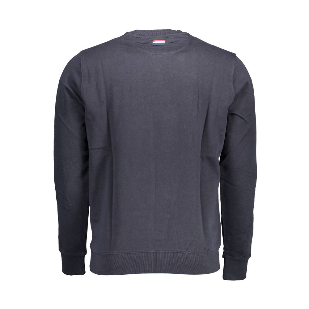 Blauer Baumwollpullover für Herren