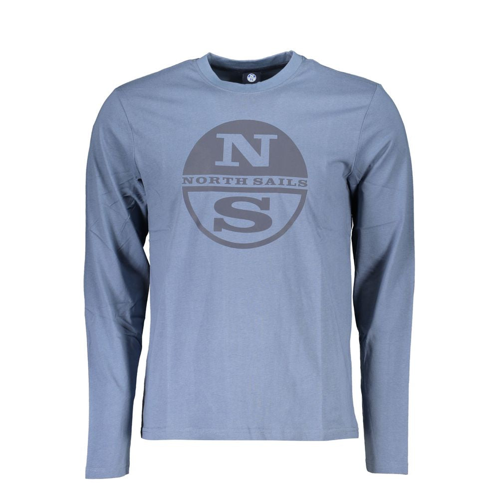 Blaues Baumwoll-T-Shirt