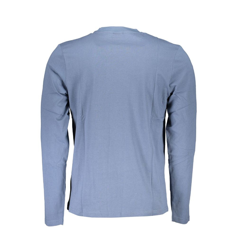 Blaues Baumwoll-T-Shirt