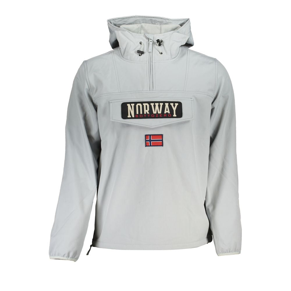 Braune Polyester-Herrenjacke