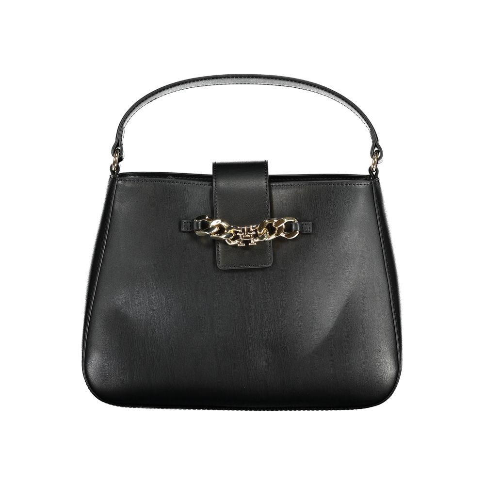 Schwarze Handtasche aus Polyethylen