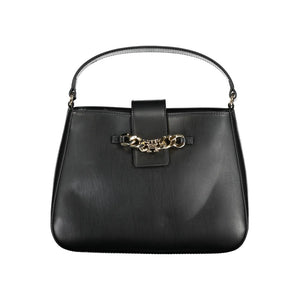 Schwarze Handtasche aus Polyethylen