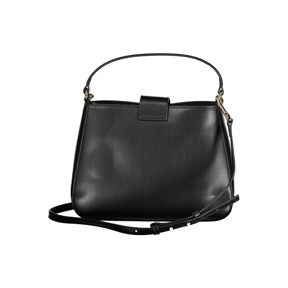 Schwarze Handtasche aus Polyethylen