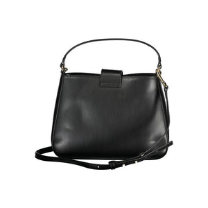 Schwarze Handtasche aus Polyethylen