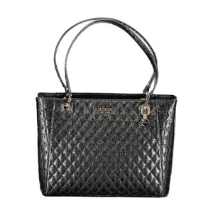 Schwarze Handtasche aus Polyethylen