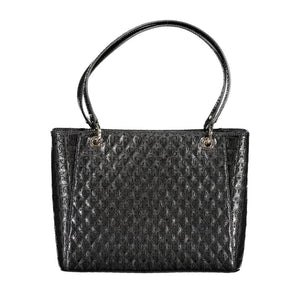 Schwarze Handtasche aus Polyethylen