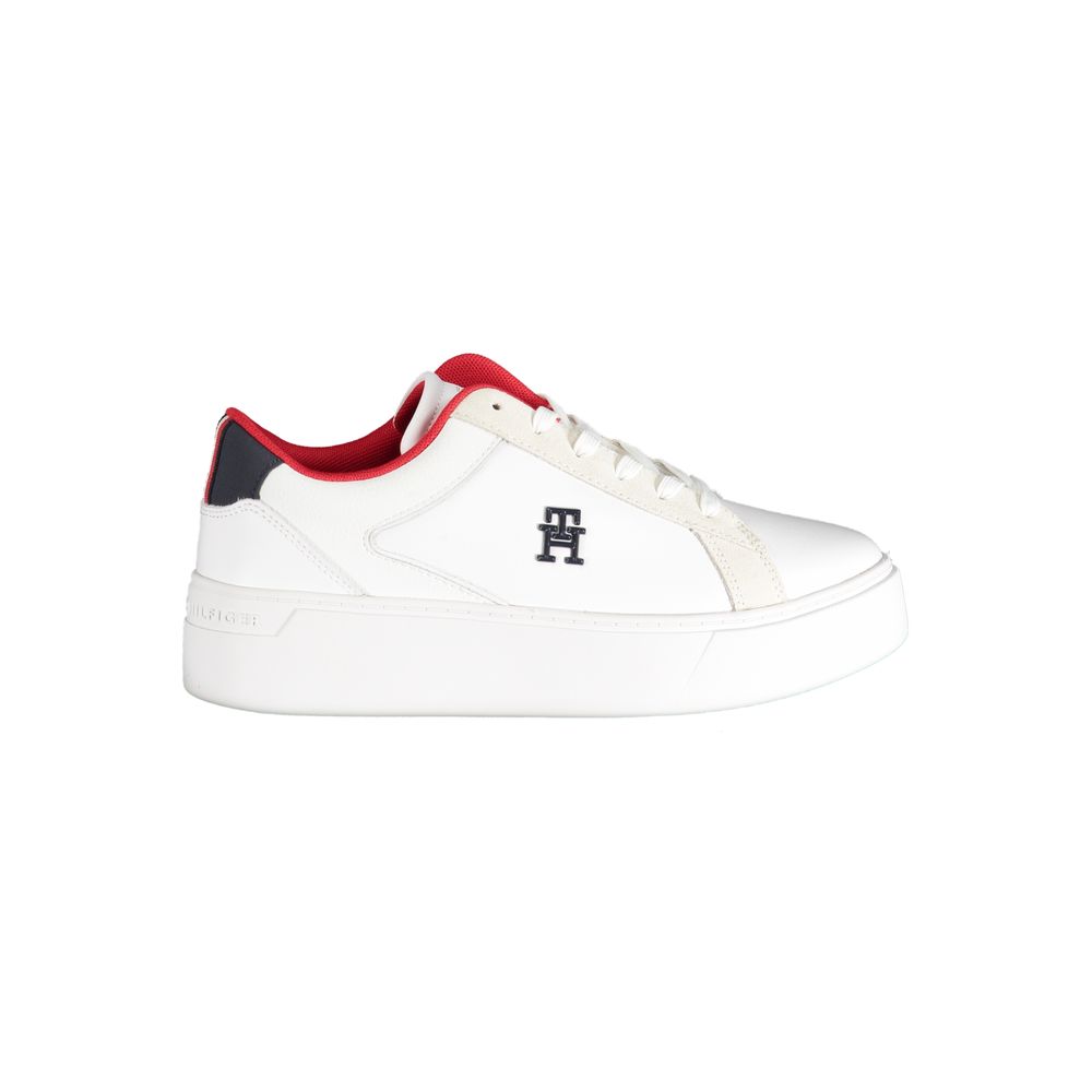 Weißer Polyester-Sneaker