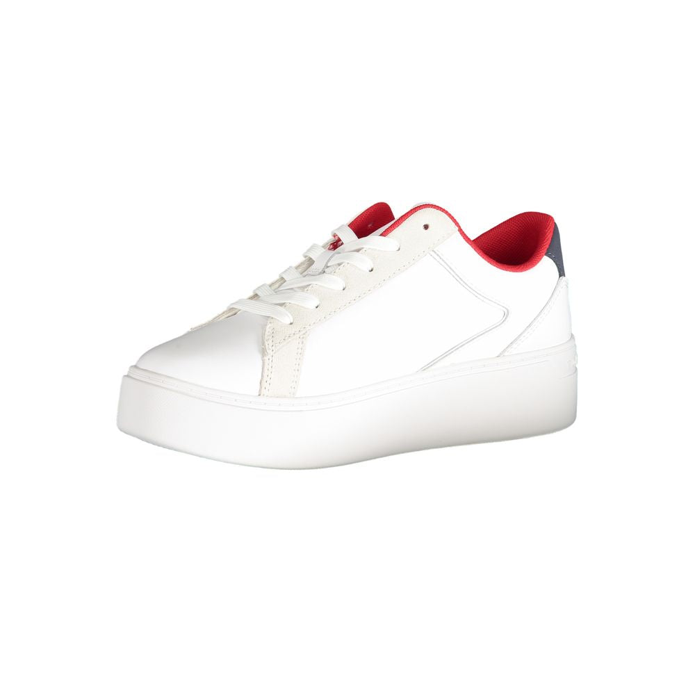 Weißer Polyester-Sneaker