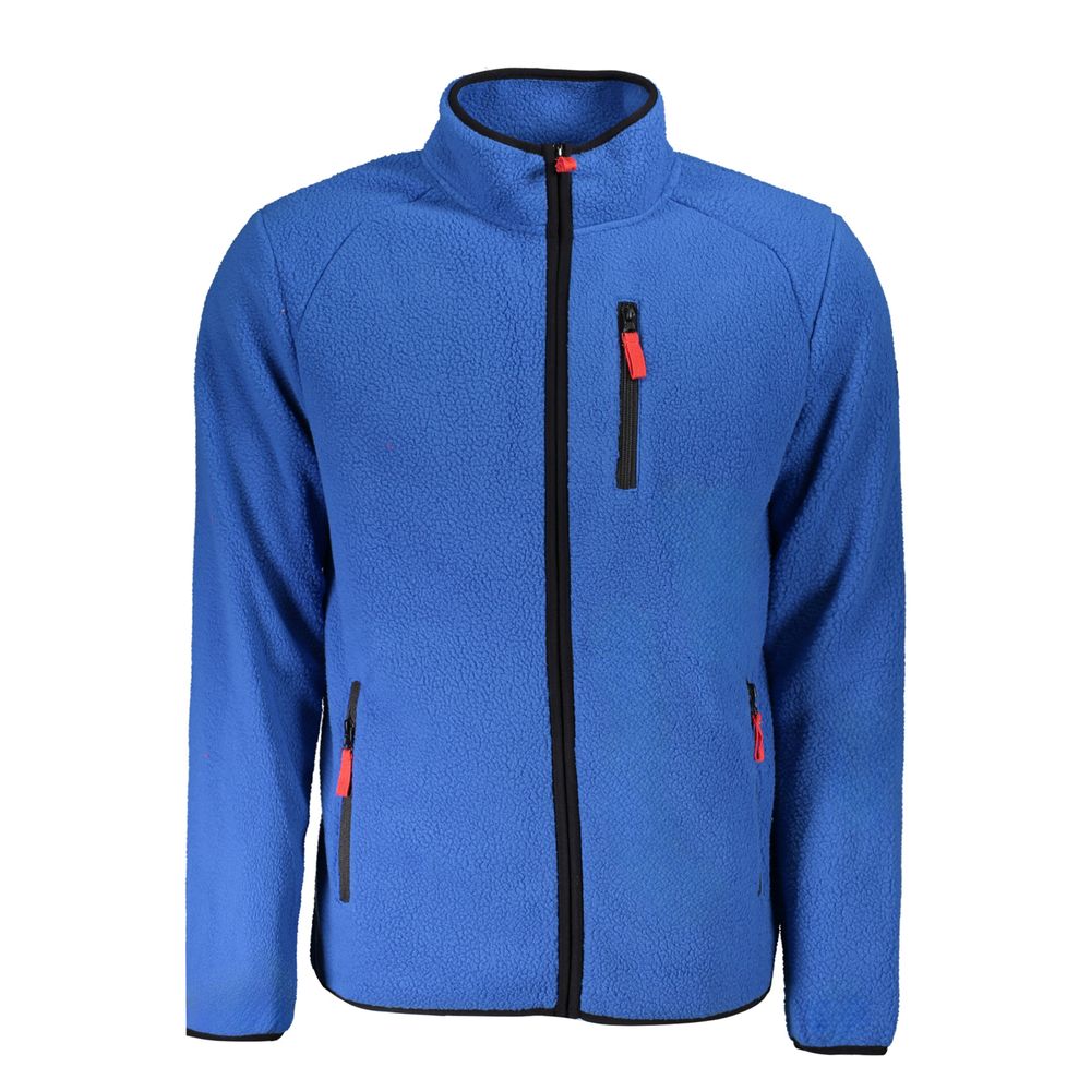 Blauer Polyester-Herrenpullover