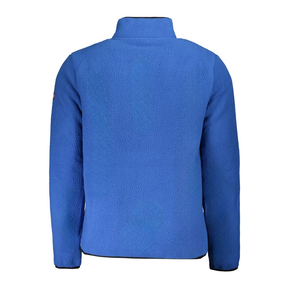 Blauer Polyester-Herrenpullover