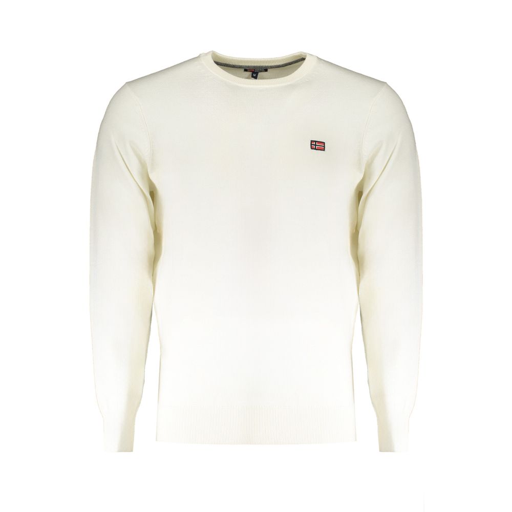 Weißer Wollpullover für Herren