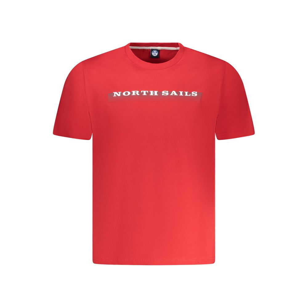 "Rotes Baumwoll-Herren-T-Shirt"