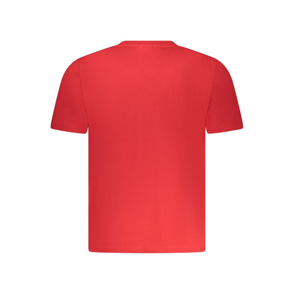 "Rotes Baumwoll-Herren-T-Shirt"