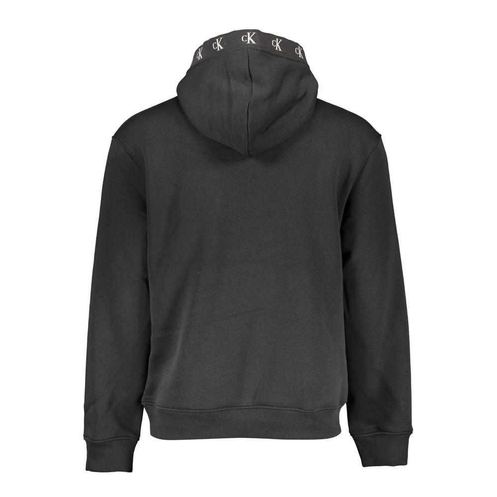 Schwarzer Baumwollpullover für Herren