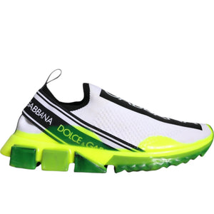 Weiß Gelb Slip On Sorrento Sneakers Schuhe