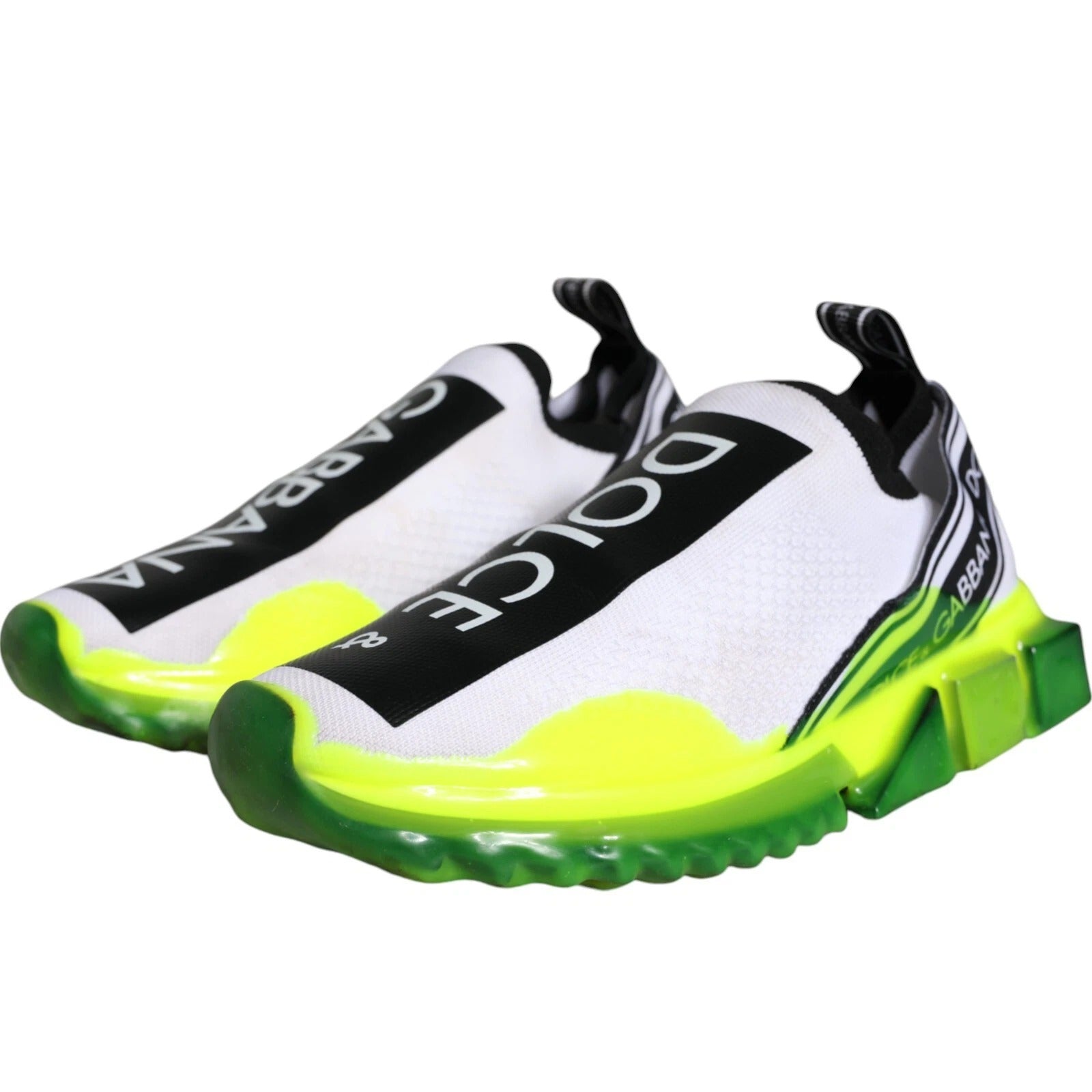 Weiß Gelb Slip On Sorrento Sneakers Schuhe