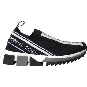Schwarz-Weiß-Slipper Sorrento Sneakers Schuhe