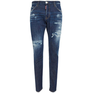 Blaue Jeans und Hose aus Baumwolle