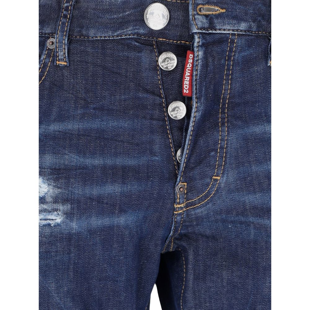 Blaue Jeans und Hose aus Baumwolle