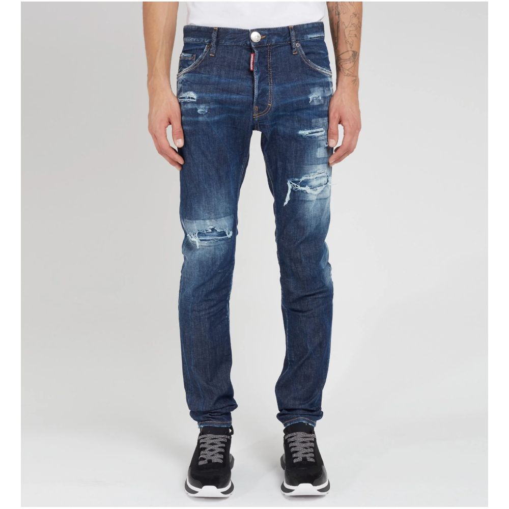 Blaue Jeans und Hose aus Baumwolle
