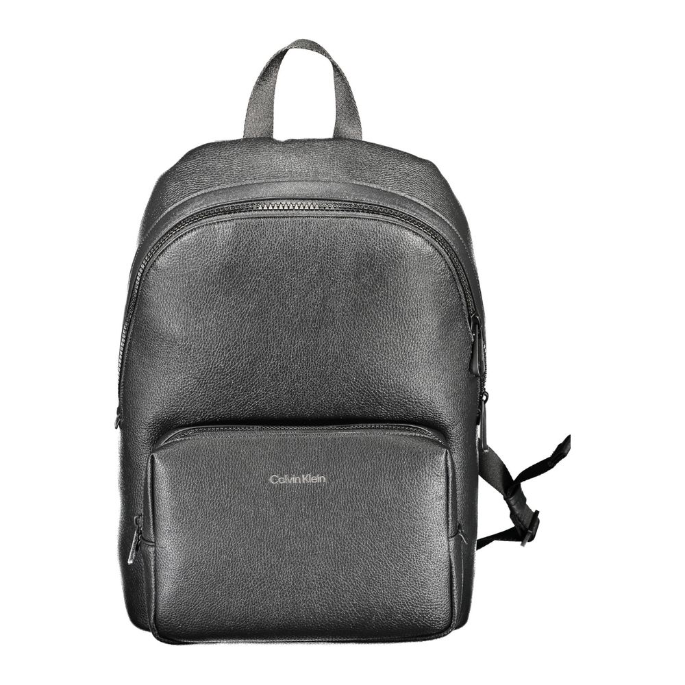 Schwarzer Polyethylen-Rucksack für Herren
