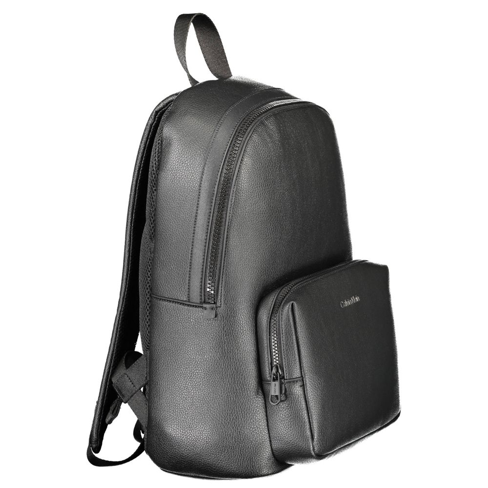 Schwarzer Polyethylen-Rucksack für Herren