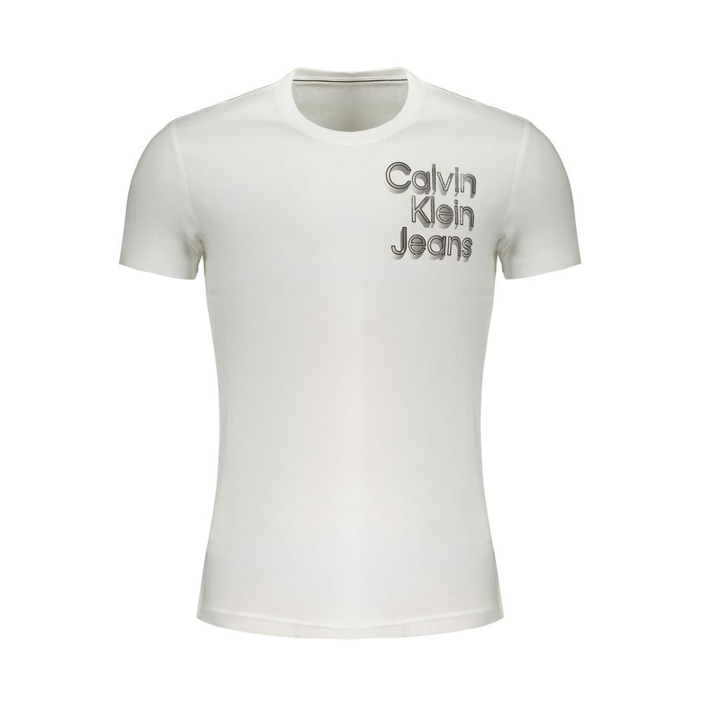 Weißes Baumwoll-T-Shirt