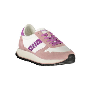 Weiße Leder Damen Sneaker