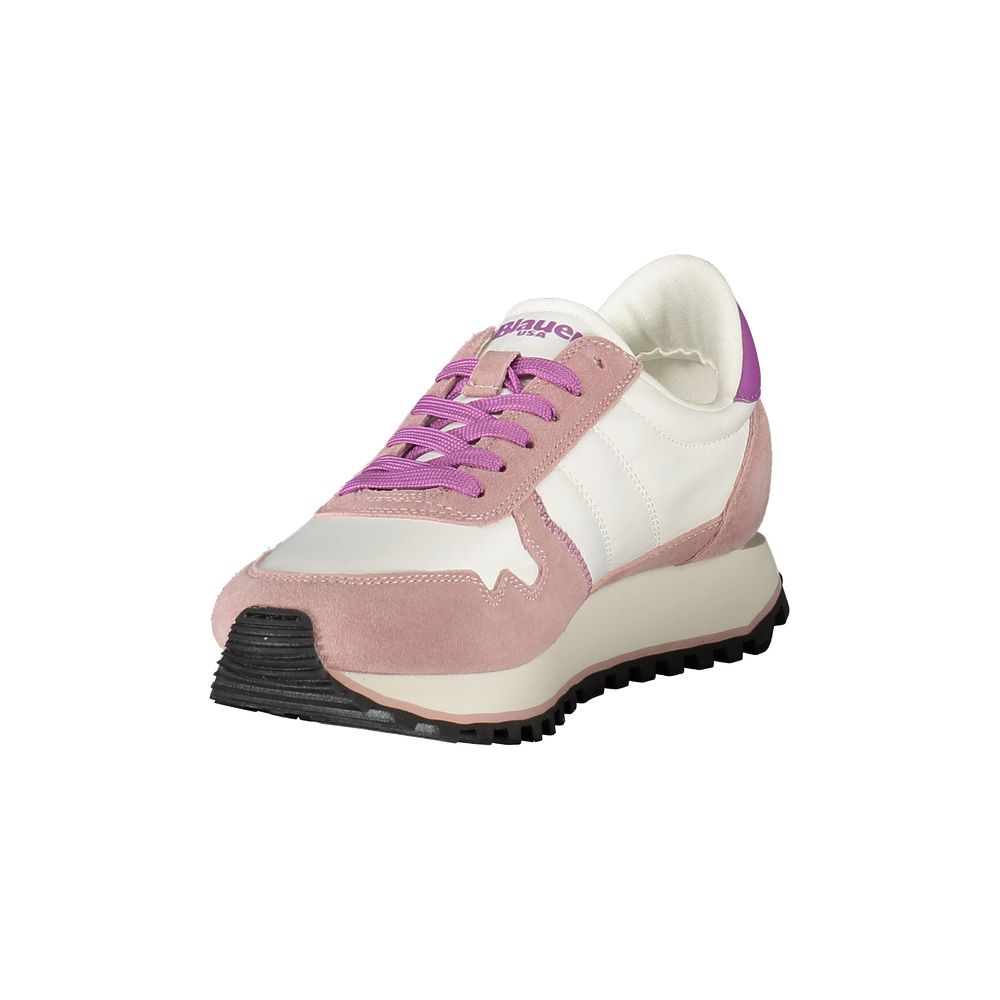 Weiße Leder Damen Sneaker