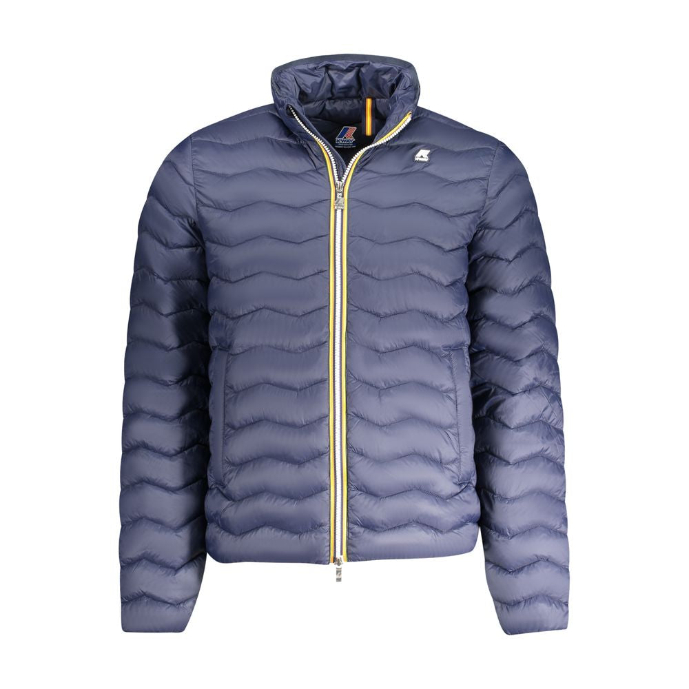Blaue Polyamid-Herrenjacke