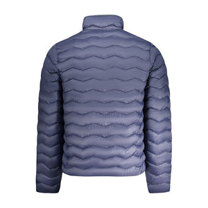 Blaue Polyamid-Herrenjacke