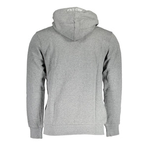 Grauer Baumwollpullover für Herren
